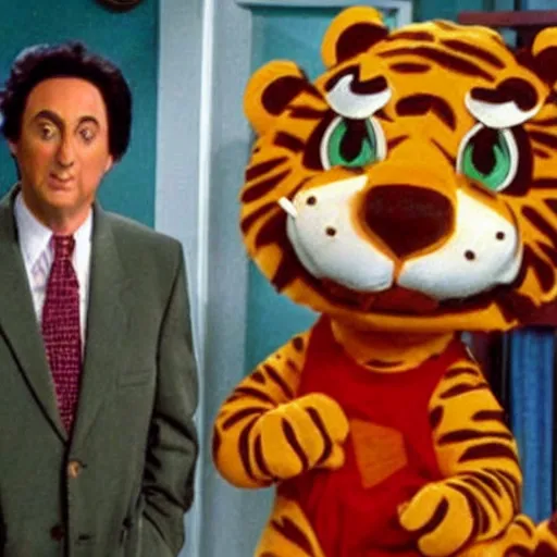 Prompt: everybody loves raymond but with tony the tiger, sitcom, tv