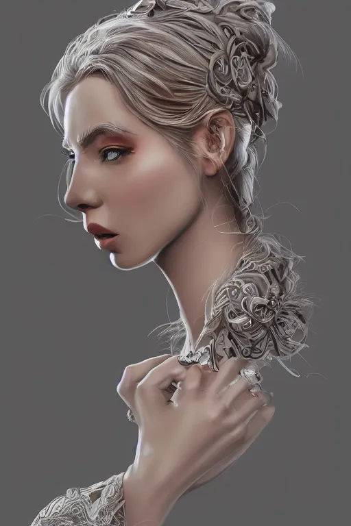 Image similar to a professionally drawn digital art image of NWA woman version, intricate, elegant, digital painting, trending on Artstation, concept art, smooth, sharp focus, illustration, award winning