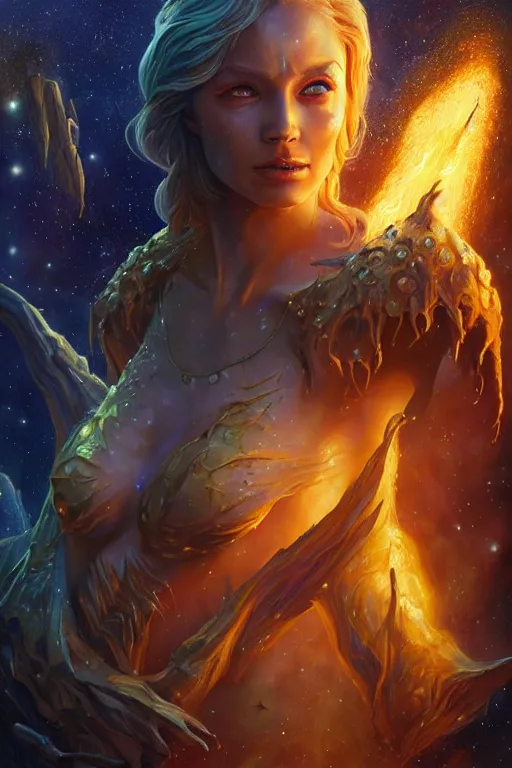 Prompt: beautiful oil painting with high detail of a wise Space ent(Crying) made of stars and plasma, hybrid from dungeons and dragons and art direction by James Cameron ;by artgerm; wayne reynolds art station; cinematic quality character render; low angle; ultra high quality model; production quality cinema model