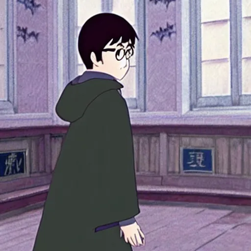 Image similar to A still of harry potter in Spirited Away (2001)