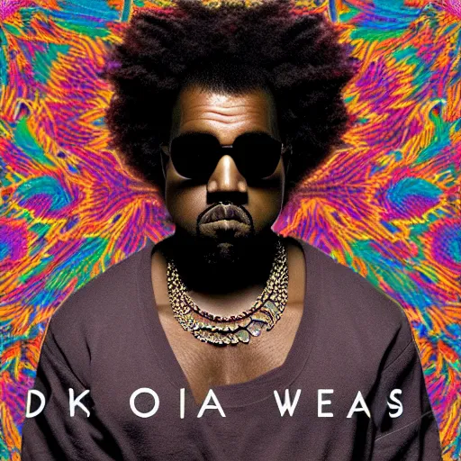 Prompt: kanye west donda album cover, beautiful, coherent, colorful