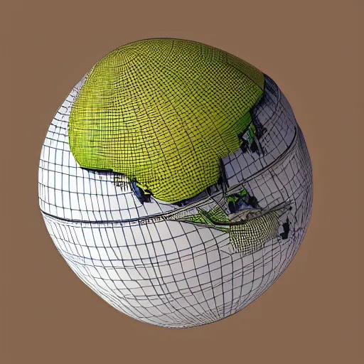 Prompt: llustration of the globe with famous 3 d touristic landmarks on it, 3 d render, 3 d model, smooth, ray tracing, illustration, in the style of shkret