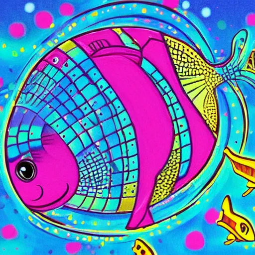 Image similar to disco fish by hideo kodzima