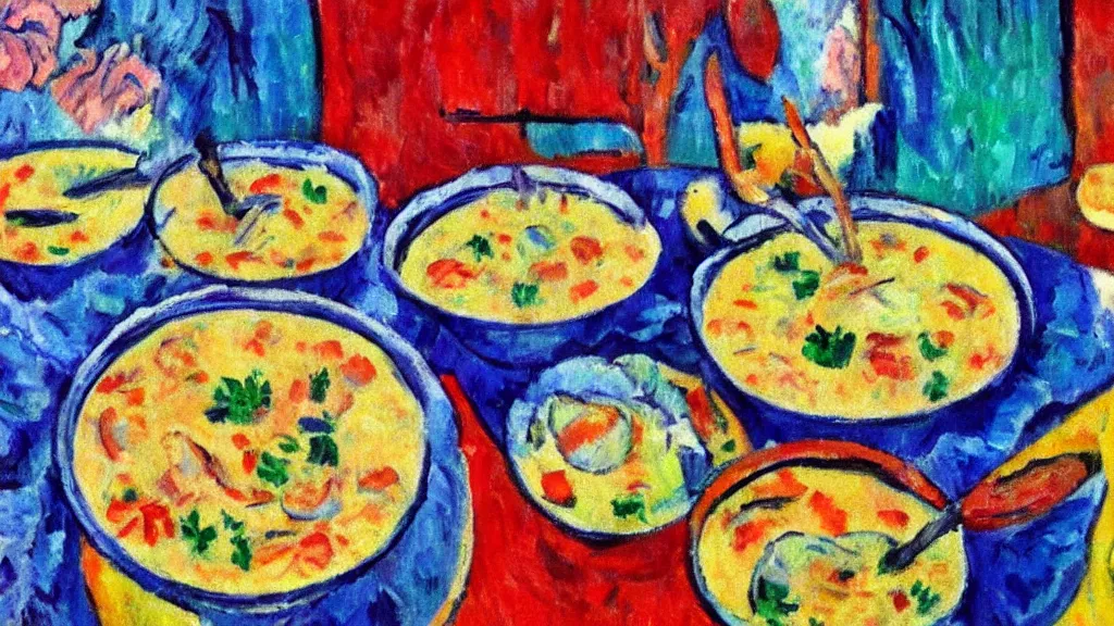 Image similar to fauvism smartest chowder nightmare