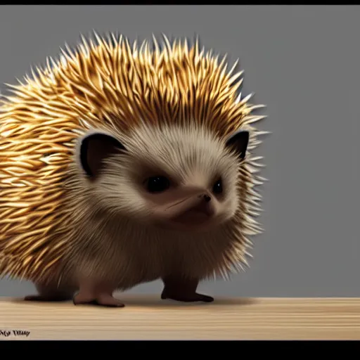 Image similar to A pokemon that looks like A hedgehog without thorns, clothed in a layer of sharp shadows ，Trending on art station. Unreal engine.