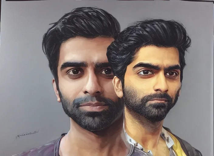 Image similar to a highly detailed beautiful portrait of ravi from ( izombie ) rahul kohli, james gurney, james jean