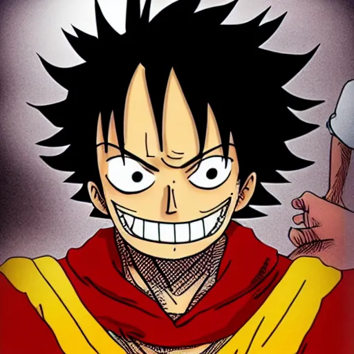 Image similar to luffy with mustache