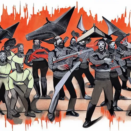 Prompt: A picture of a Klingon musical, by Banksy