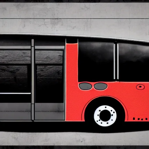 Image similar to cat - shaped bus, digital art