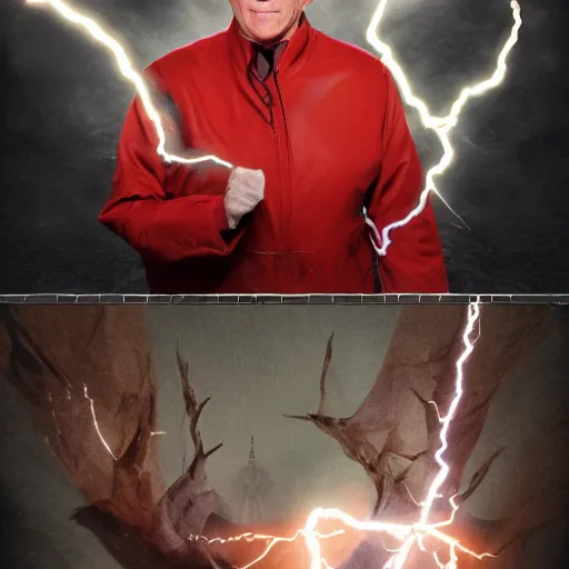 Image similar to mike pence lightning wizard