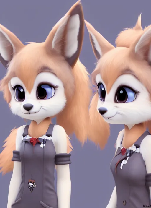 Tiny) Furry Avatar - Light Fox