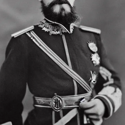 Image similar to tsar nicholas ii is iron man