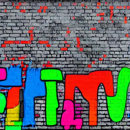 Prompt: graffiti hello world on a brick wall, neon color, detailed, night city, shadows, lights, noir style