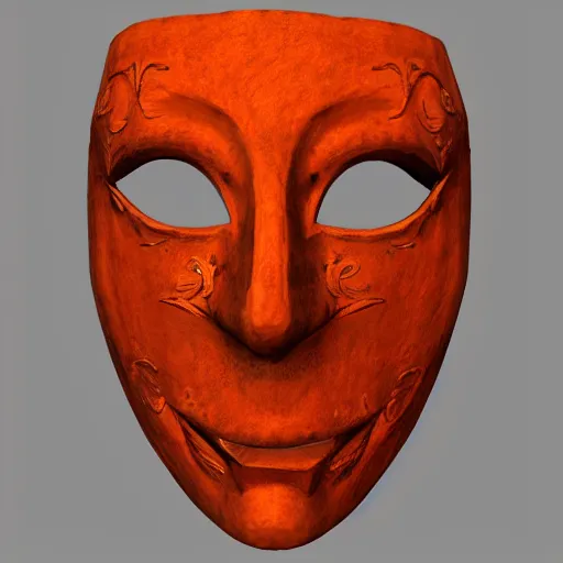 Image similar to orange gothic mask