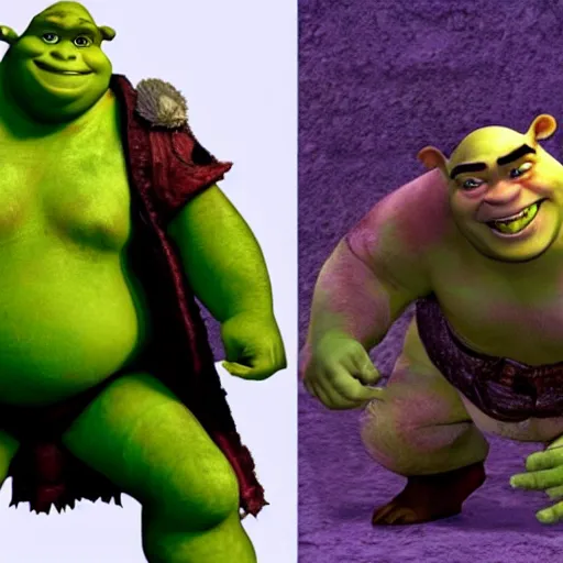 Prompt: shrek as a final fantasy character