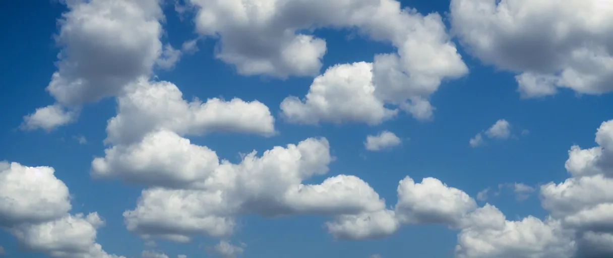 Image similar to realistic soft clouds in the blue sky, hyperrealistic, photograph, 35mm, sharp focus