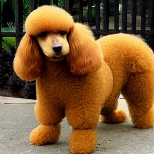 Image similar to scoobydoo, poodle style