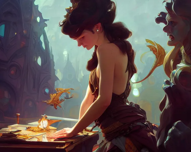 Prompt: photography of dana schutz, deep focus, d & d, fantasy, intricate, elegant, highly detailed, digital painting, artstation, concept art, matte, sharp focus, illustration, hearthstone, art by artgerm and greg rutkowski and alphonse mucha