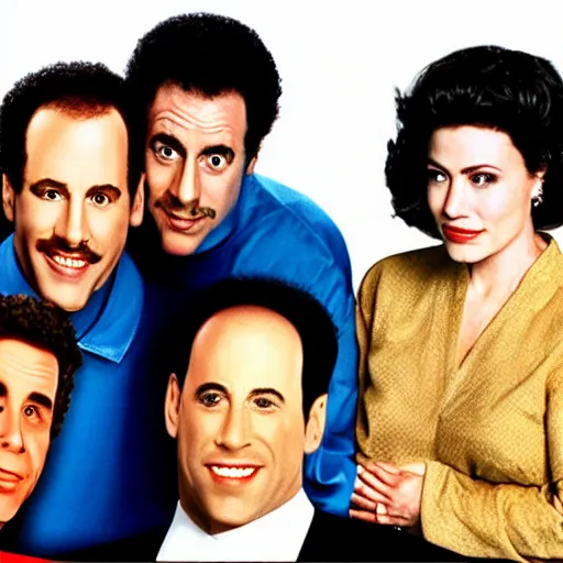 Prompt: cast of Seinfeld with N64 graphics