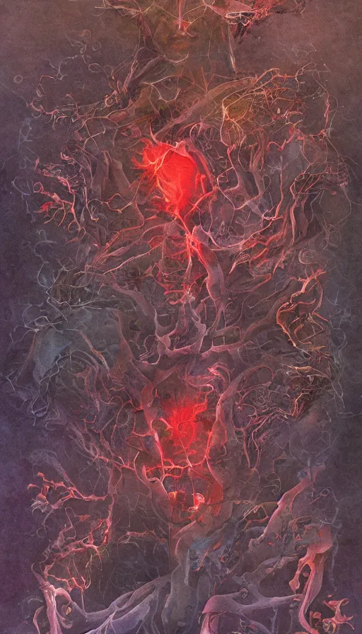 Image similar to The end of an organism, by Qian Xuan