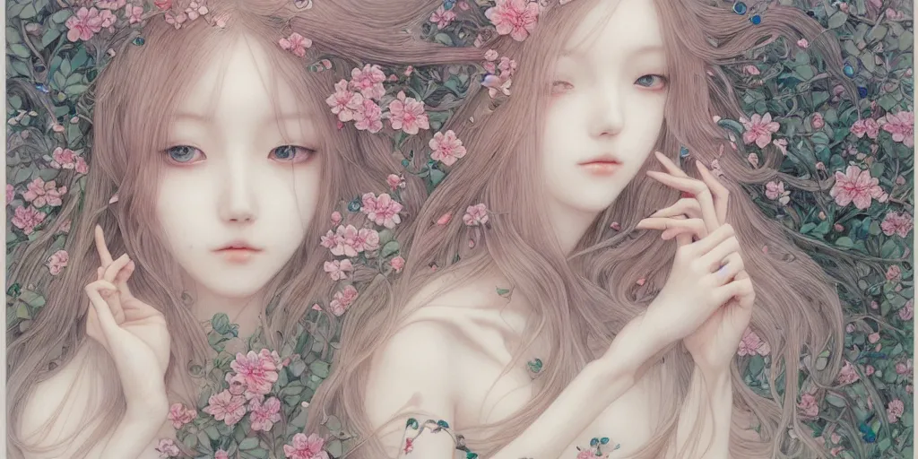 Image similar to breathtaking delicate detailed concept art creature, by miho hirano, bizarre compositions, exquisite detail, pastel colors, 8 k