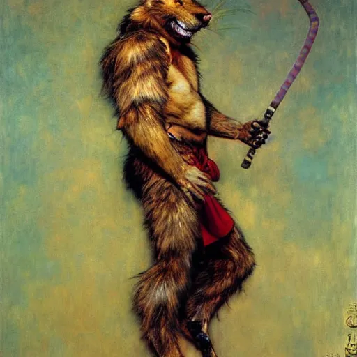 Image similar to furry male splinter ninja mutant wearing a red kimono hairy furry body furry arms feet. highly detailed painting by gaston bussiere craig mullins jc leyendecker gustav klimt artgerm greg rutkowski