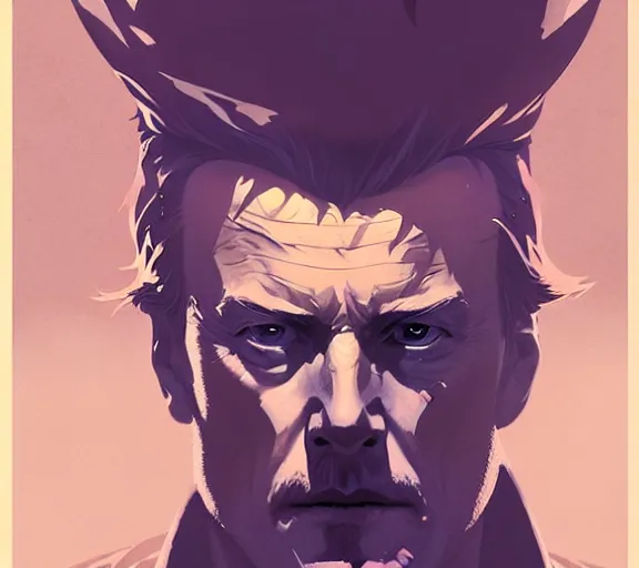 Image similar to portrait of portrait, toby stephens as a powerful evil king, by atey ghailan, by greg rutkowski, by greg tocchini, by james gilleard, by joe fenton, by kaethe butcher, by ashley wood, dynamic lighting, gradient light blue, brown, blonde cream and white color scheme, grunge aesthetic