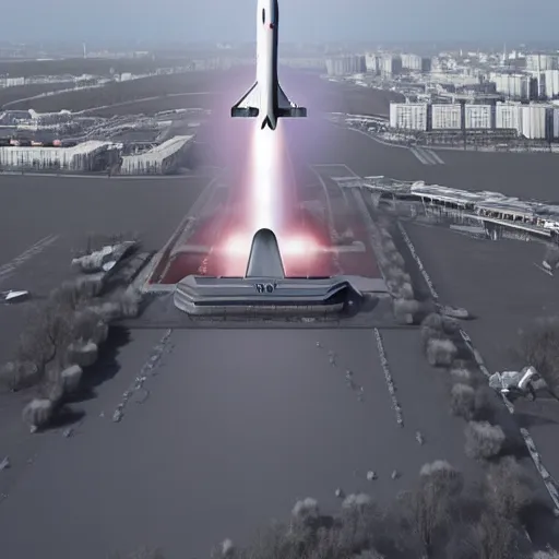 Prompt: space-x in Moscow, realistic, cinematic