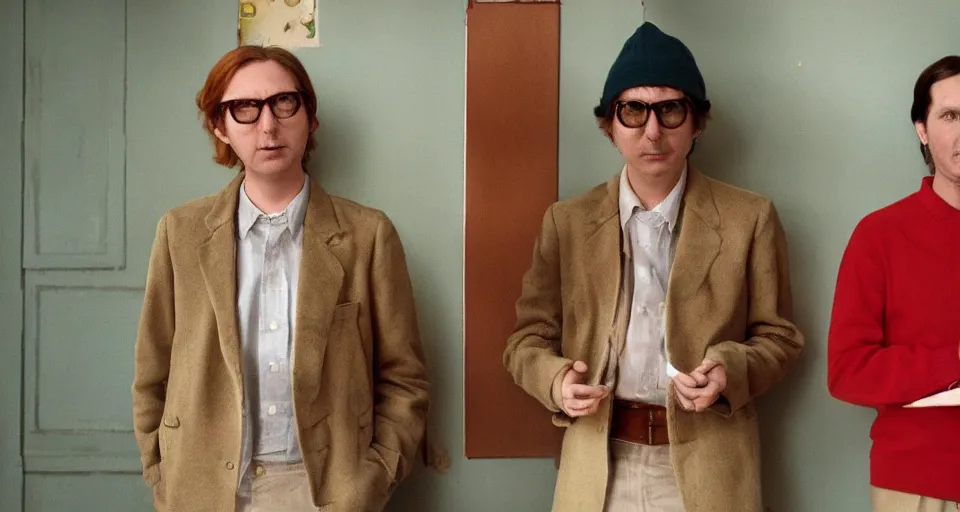 Image similar to the two complementary forces that make up all aspects and phenomena of life, by Wes Anderson,