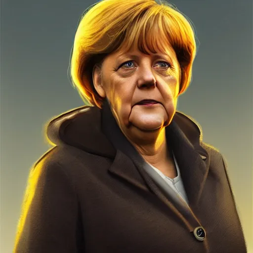 angela. merkel looks like a tramp. detailed digital | Stable Diffusion ...