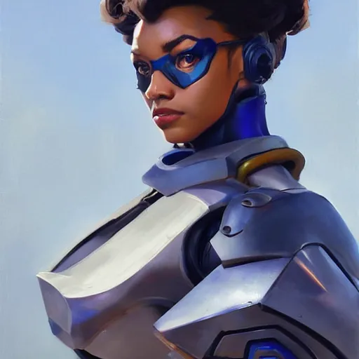 Image similar to greg manchess portrait painting of partially armored aka hermine jean granger as overwatch character, medium shot, asymmetrical, profile picture, organic painting, sunny day, matte painting, bold shapes, hard edges, street art, trending on artstation, by huang guangjian and gil elvgren and sachin teng