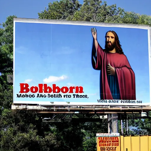 Image similar to billboard jesus southern savior