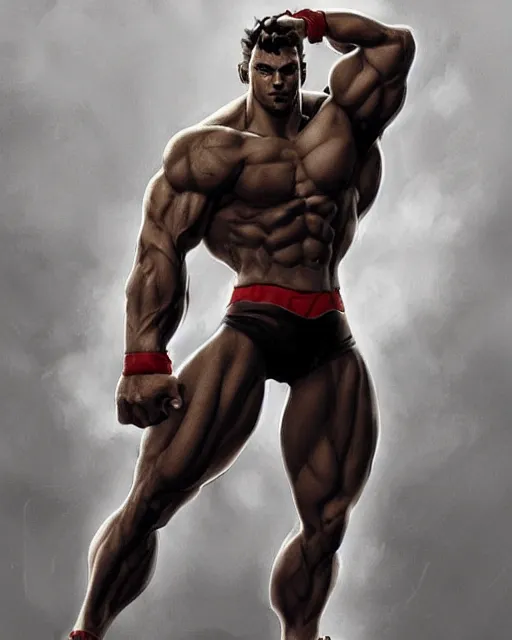 Prompt: gigachad luigi bodybuilder in final fight onepunch man by ilya kuvshinov, ernest khalimov body by krista sudmalis, fantasy character portrait, ultra realistic, concept art, intricate details, elegent, digital painting, smooth, sharp focus, illustration, art by artgerm and greg rutkowski and alphonse mucha, artstation