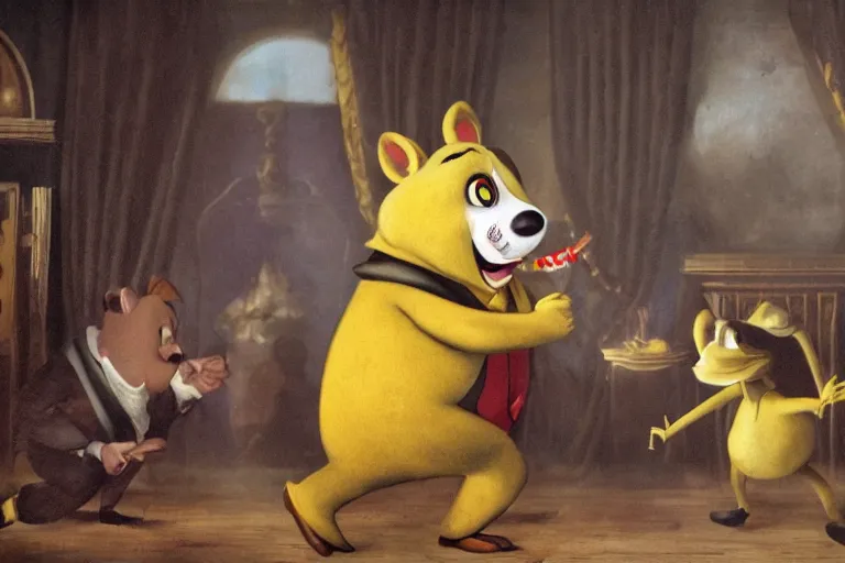 Image similar to a picture of biggie cheese drops the sickest beat in 1 9 th century england, hd, 8 k