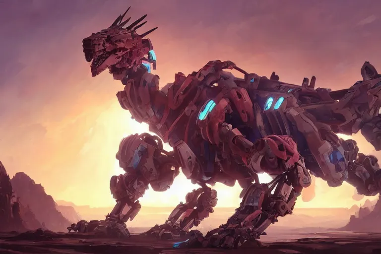 Image similar to clawstrider machine mecha animal beast robot of horizon forbidden west horizon zero dawn bioluminiscence, behance hd by jesper ejsing, by rhads, makoto shinkai and lois van baarle, ilya kuvshinov, rossdraws global illumination