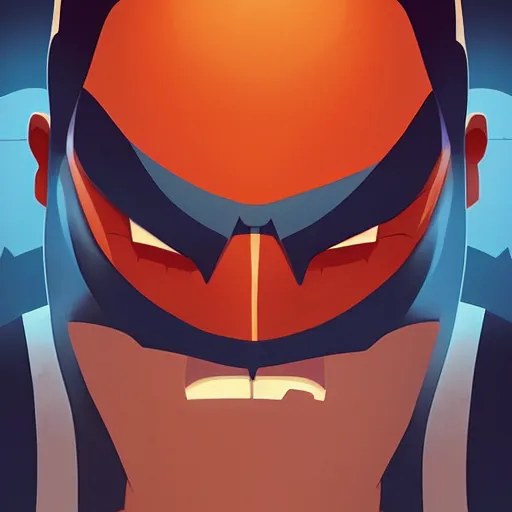 Image similar to face icon stylized minimalist batman : the animated series, loftis, cory behance hd by jesper ejsing, by rhads, makoto shinkai and lois van baarle, ilya kuvshinov, rossdraws global illumination