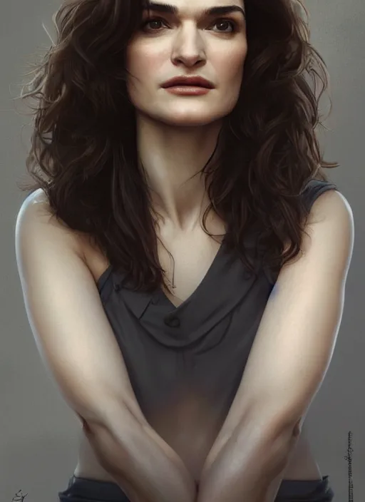 Prompt: high angle photo of rachel weisz in the style of stefan kostic, realistic, sharp focus, 8 k high definition, insanely detailed, intricate, elegant, art by stanley lau and artgerm