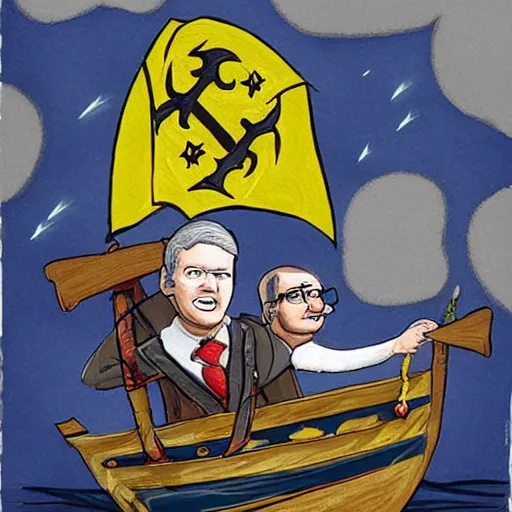 Image similar to scott morrison as a pirate