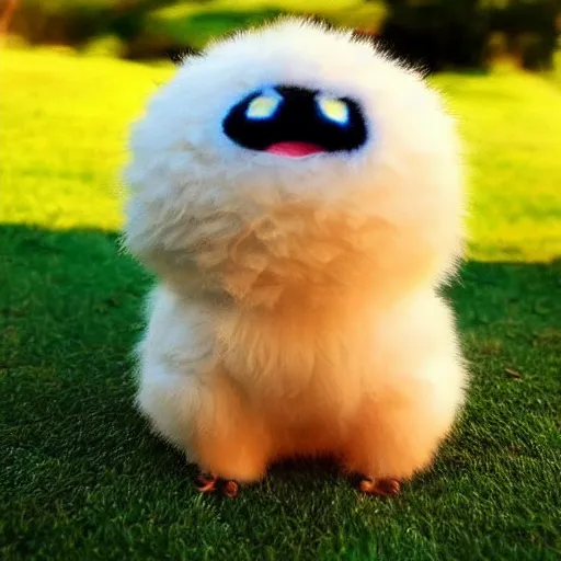 Image similar to real life pokemon, cute!!!, adorable!!!, fluffy!!!, ultra realistic!!!, golden hour, sharp focus