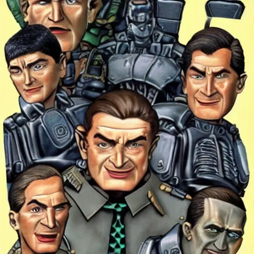 Prompt: george soros small soldiers 1 9 9 7, japanese vhs cover art