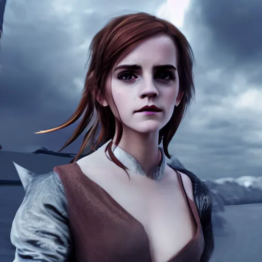 dressed emma watson as a catgirl, cinematic, insanely | Stable ...