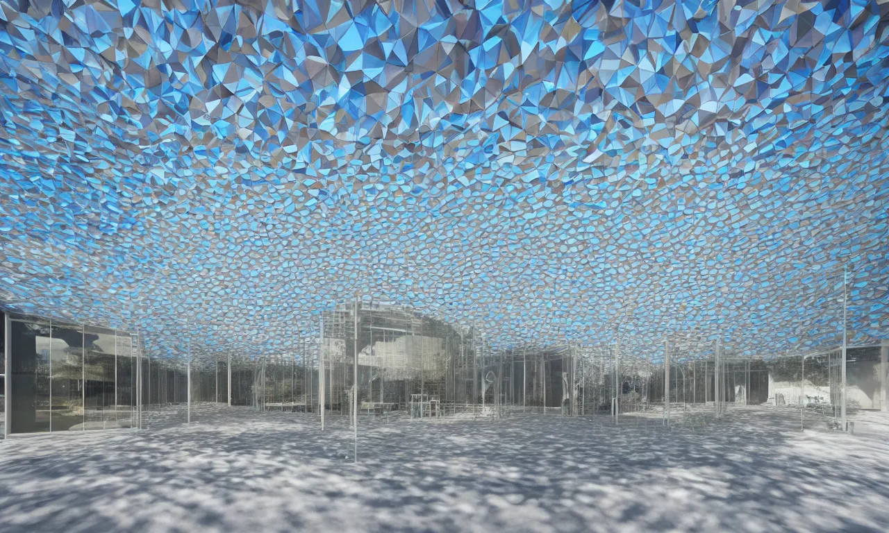 3 d additive printing a glass architectural pavilion, | Stable ...