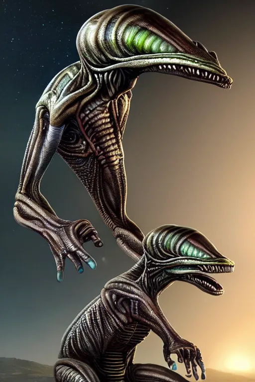 Image similar to hyper realistic aliens