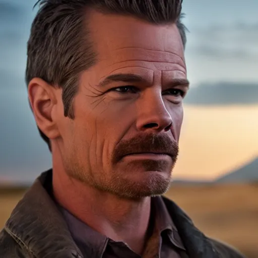 film still of timothy olyphant as walter white, 4k, | Stable Diffusion