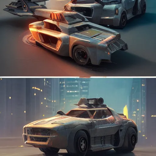 Image similar to concept art of vehicles from the movie 5 th element inspired by liam wong, high octane render, trending on cgsociety, displacement mapped