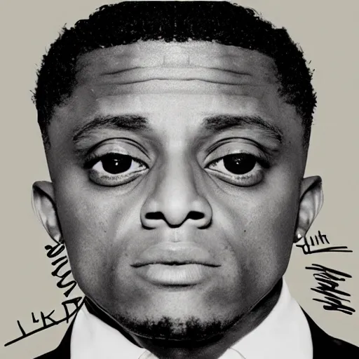 Image similar to lil boosie album cover basquiat style