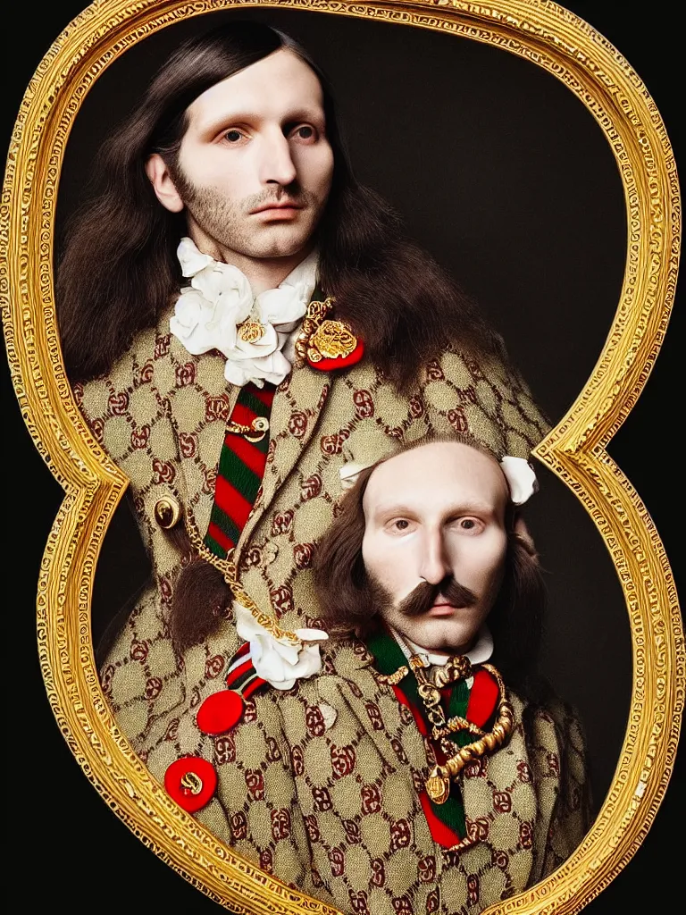 Image similar to a very beautiful portrait of gucci, highly detailed, intricate, photography