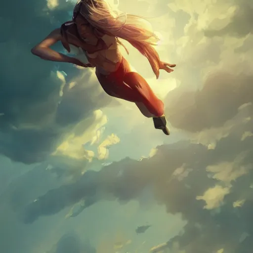 Image similar to the sky is falling, made by stanley artgerm lau, wlop, rossdraws, artstation, cgsociety, concept art, cgsociety, octane render, trending on artstation, artstationhd, artstationhq, unreal engine, 4 k, 8 k,