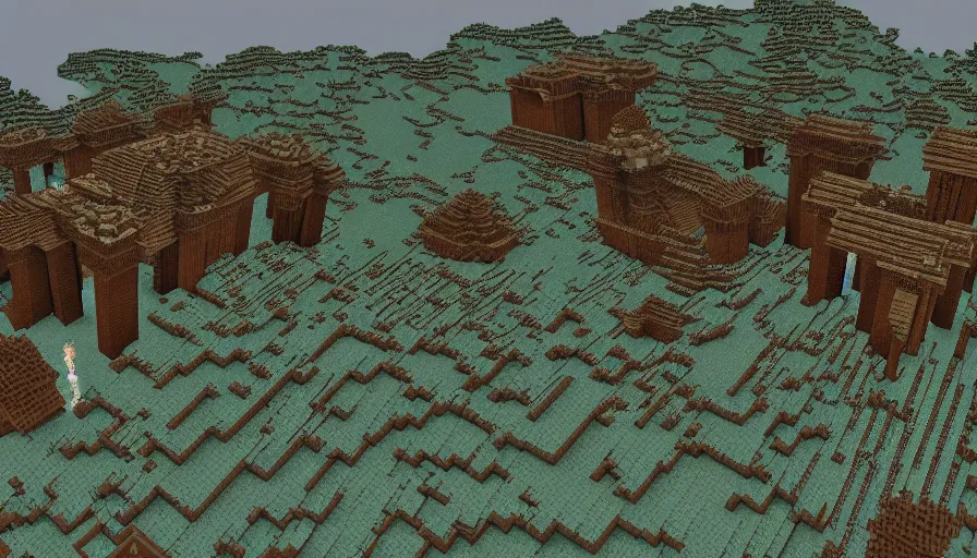 Image similar to a scene from game of thrones but it takes place in minecraft