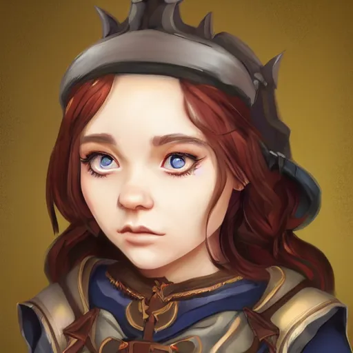 Prompt: a beautiful dwarf girl in the style of WLOP